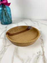 Load image into Gallery viewer, Sloped Oak Strip Wooden Bowl

