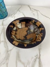 Load image into Gallery viewer, Purple & Pearlescent Resin & Wood Bowl